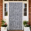 Ezüst zsenília rovarfüggöny 100 x 230 cm