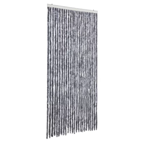 Ezüst zsenília rovarfüggöny 100 x 230 cm