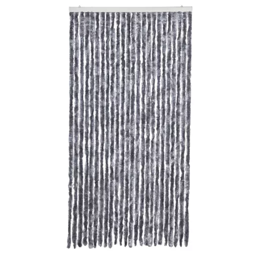 Ezüst zsenília rovarfüggöny 100 x 230 cm