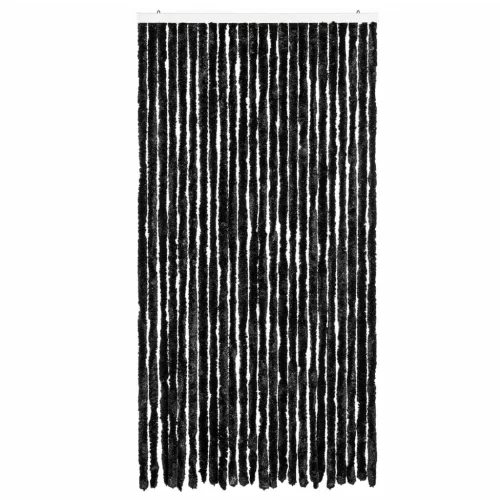 Antracitszürke zsenília rovarfüggöny 100 x 200 cm