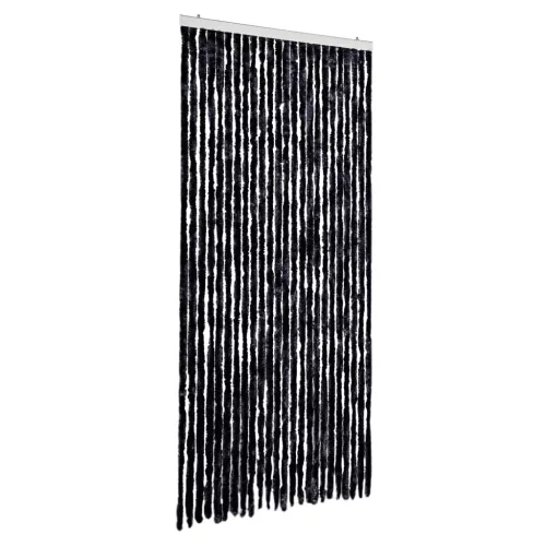 Antracitszürke zsenília rovarfüggöny 100 x 230 cm