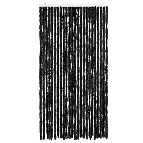 Antracitszürke zsenília rovarfüggöny 100 x 230 cm
