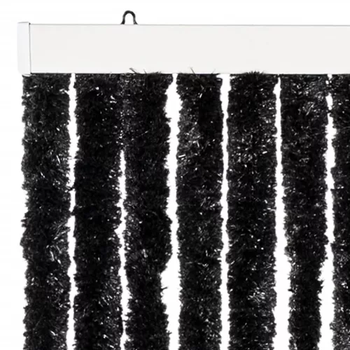 Antracitszürke zsenília rovarfüggöny 100 x 230 cm