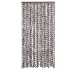 Barna és fehér zsenília rovarfüggöny 100 x 230 cm