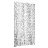 Világosszürke és sötétszürke zsenília rovarfüggöny 100 x 230 cm