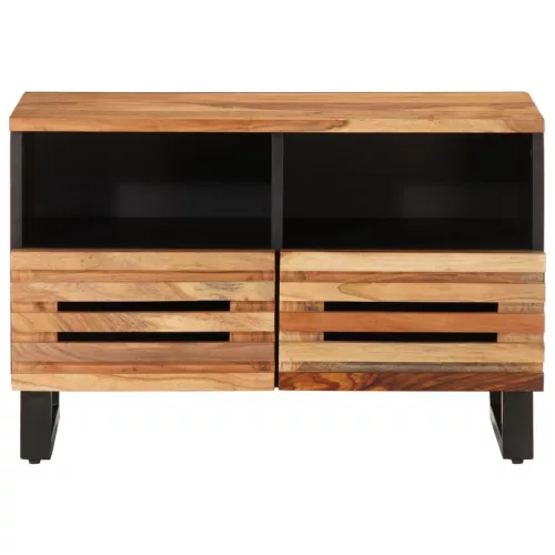 Tömör akácfa TV-szekrény 70 x 34 x 46 cm