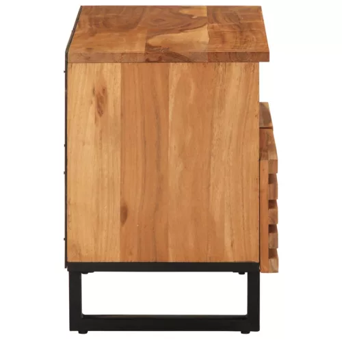 Tömör akácfa TV-szekrény 70 x 34 x 46 cm