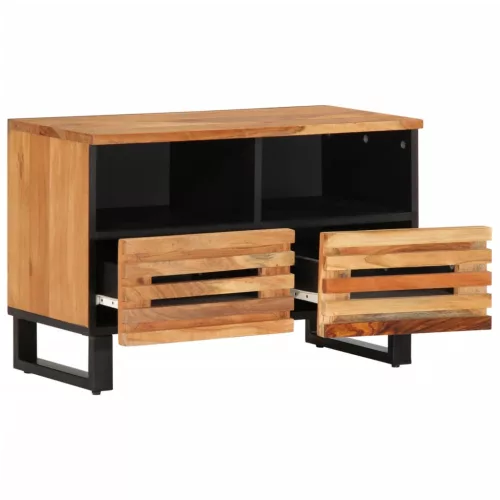 Tömör akácfa TV-szekrény 70 x 34 x 46 cm