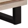 Fehér tömör mangófa TV-szekrény 70 x 34 x 46 cm