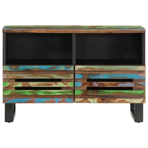 Tömör akácfa TV-szekrény 70 x 34 x 46 cm