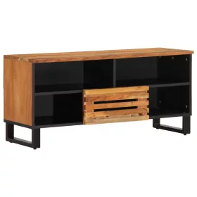 Tömör akácfa TV-szekrény 100 x 34 x 46 cm