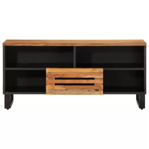 Tömör akácfa TV-szekrény 100 x 34 x 46 cm