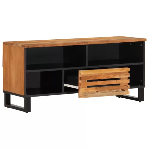 Tömör akácfa TV-szekrény 100 x 34 x 46 cm