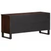 Barna tömör mangófa TV-szekrény 100 x 34 x 46 cm