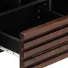 Barna tömör mangófa TV-szekrény 100 x 34 x 46 cm