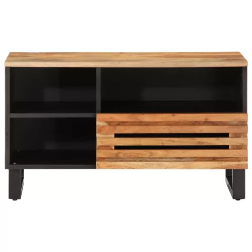 Tömör akácfa TV-szekrény 80 x 34 x 46 cm