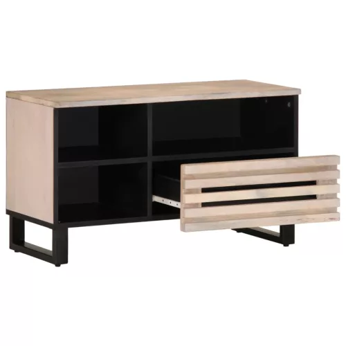 Tömör mangófa TV-szekrény 80 x 34 x 46 cm