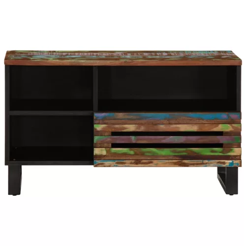 Tömör akácfa TV-szekrény 80 x 34 x 46 cm