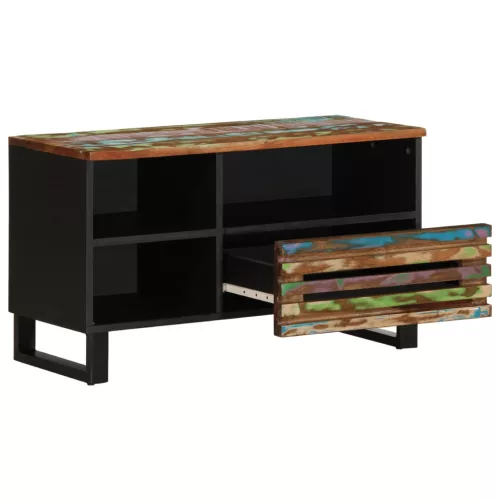Tömör akácfa TV-szekrény 80 x 34 x 46 cm