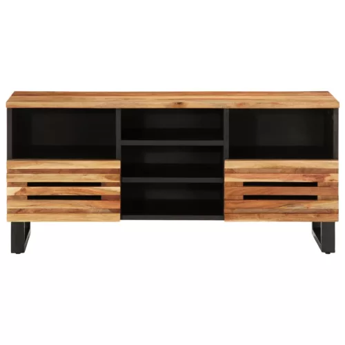 Tömör akácfa TV-szekrény 100 x 34 x 46 cm