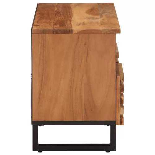 Tömör akácfa TV-szekrény 100 x 34 x 46 cm