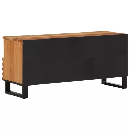 Tömör akácfa TV-szekrény 100 x 34 x 46 cm