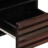 Barna tömör mangófa TV-szekrény 100 x 34 x 46 cm