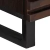 Barna tömör mangófa TV-szekrény 100 x 34 x 46 cm