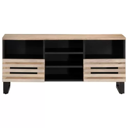 Tömör mangófa TV-szekrény 100 x 34 x 46 cm