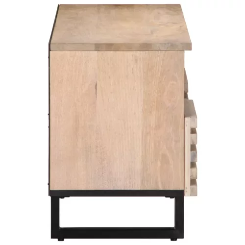 Tömör mangófa TV-szekrény 100 x 34 x 46 cm