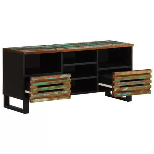 Tömör akácfa TV-szekrény 100 x 34 x 46 cm