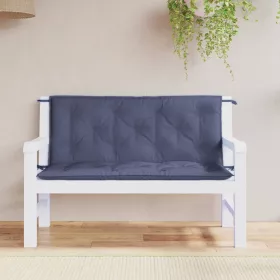   2 db tengerészkék oxford szövet kerti padpárna 120 x 50 x 7 cm