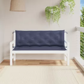   2 db tengerészkék oxford szövet kerti padpárna 150 x 50 x 7 cm