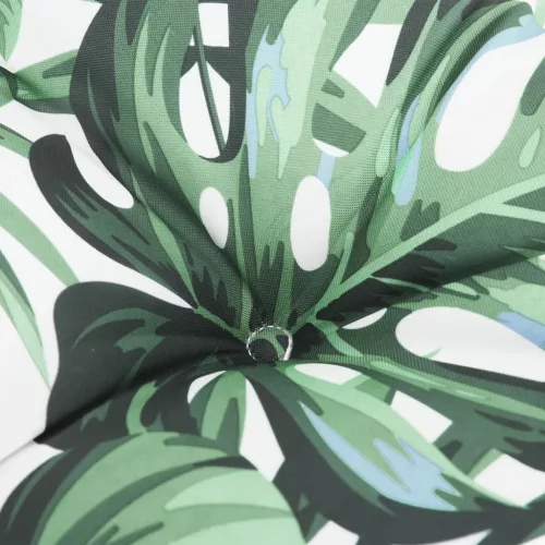 2 db levélmintás oxford szövet kerti padpárna 180 x 50 x 7 cm
