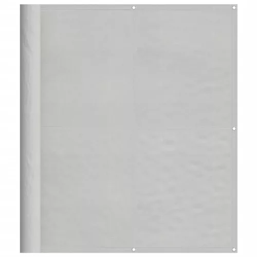 Világosszürke 100% oxford poliészter erkélyparaván 120 x 800 cm
