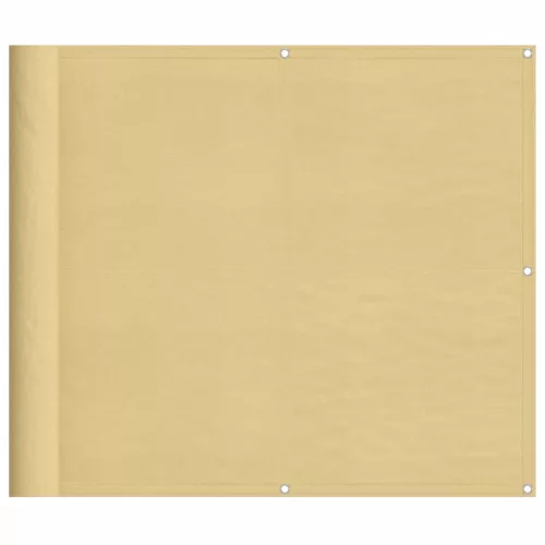 Homokszínű 100% oxford poliészter erkélyparaván 90 x 400 cm