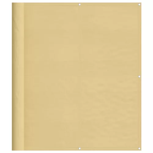 Homokszínű 100% oxford poliészter erkélyparaván 120 x 800 cm