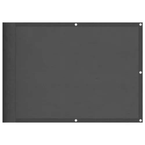 Antracitszürke 100% oxford poliészter erkélyparaván 75 x 800 cm