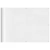 Fehér 100% oxford poliészter erkélyparaván 75 x 1000 cm
