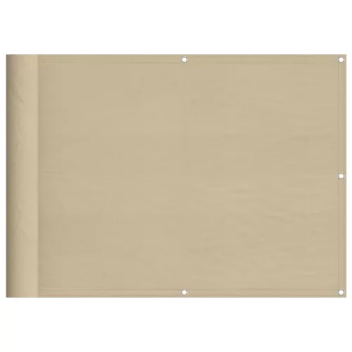 Bézs 100% oxford poliészter erkélyparaván 75 x 800 cm
