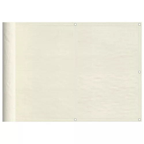 Krémszínű 100% oxford poliészter erkélyparaván 75 x 1000 cm