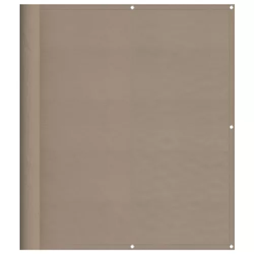 Tópszínű 100% oxford poliészter erkélyparaván 120 x 1000 cm
