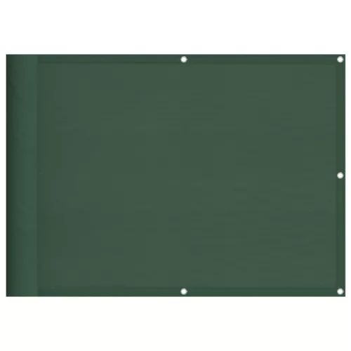 Sötétzöld 100% oxford poliészter erkélyparaván 75 x 700 cm
