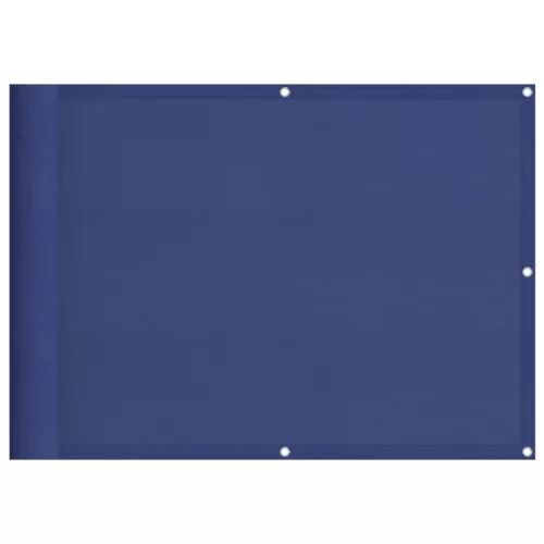 Kék 100% oxford poliészter erkélyparaván 75 x 800 cm
