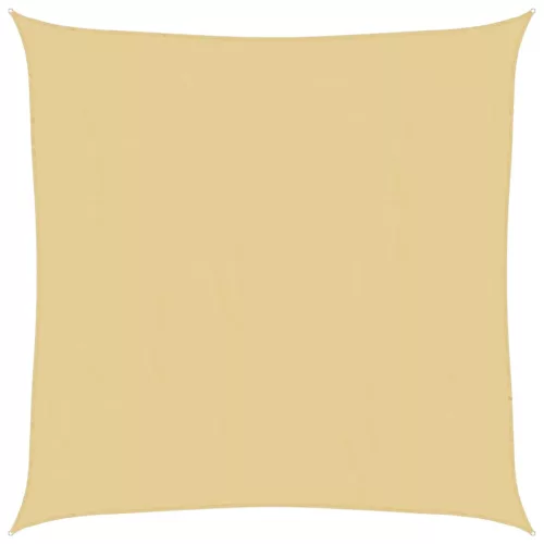 Homokszínű 100% poliészter oxford szövet napvitorla 5 x 5 m