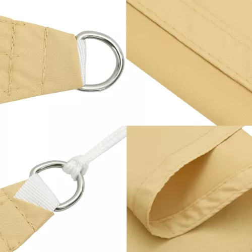 Homokszínű 100% oxford szövet napvitorla 7x5x5 m
