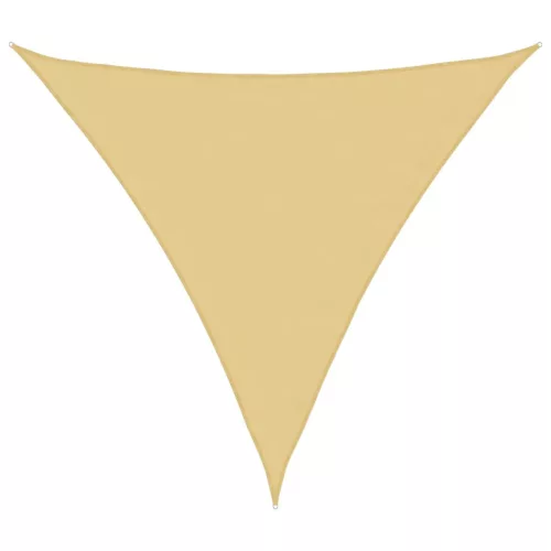 Homokszínű 100% oxford szövet napvitorla 4,5x4,5x4,5 m