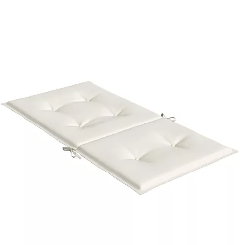 4 db melange krémszínű szövet háttámlás székpárna 100x50x4 cm