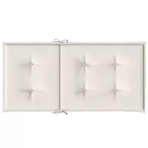6 db melange krémszínű szövet háttámlás székpárna 100x50x4 cm