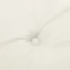 6 db melange krémszínű szövet háttámlás székpárna 100x50x4 cm